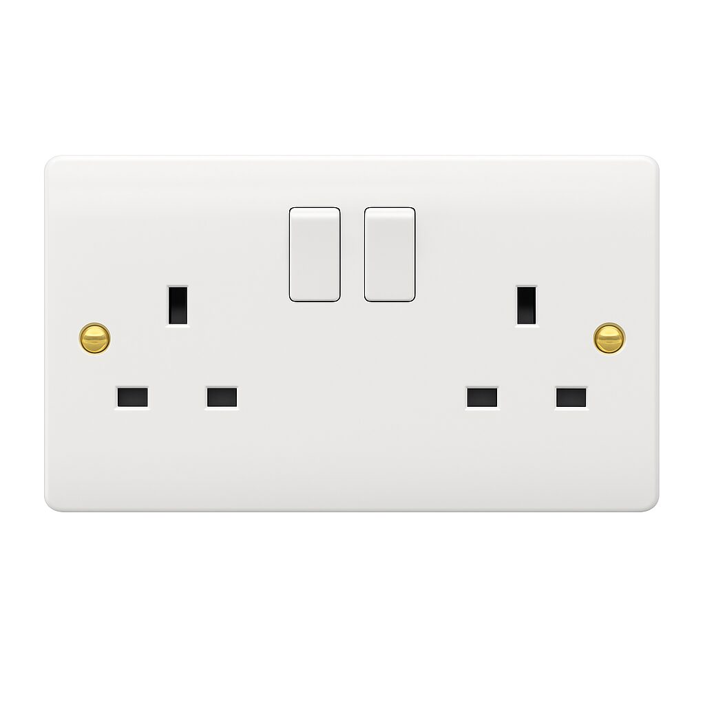 MEM 13A Double Socket Outlet UAE