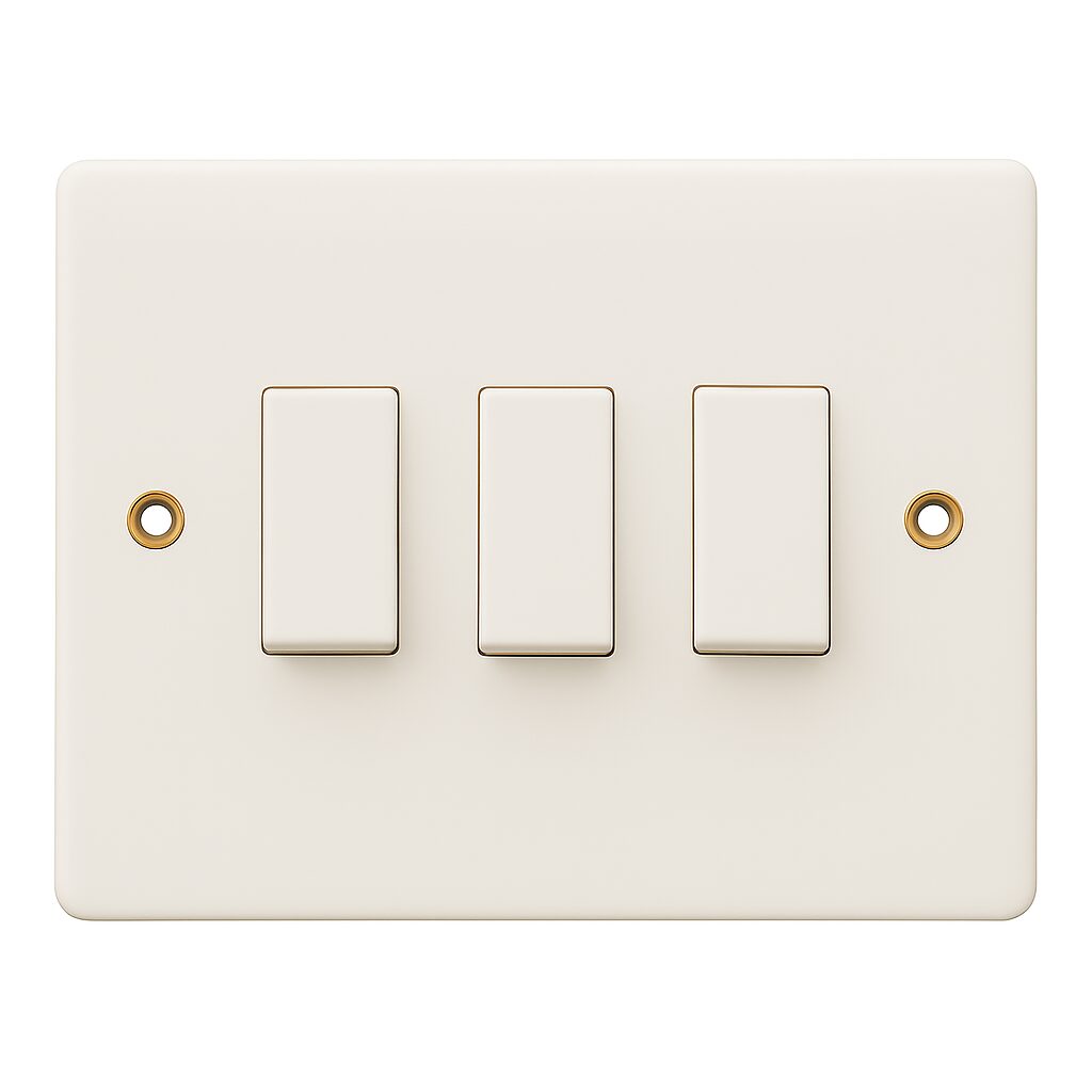 Ariacol 10A 3 Gang 1 Way Switch UAE
