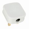 RR Fused 13A Plug Top UK 3Pin British Connector Cord - White View 3