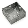 Galvanized Iron 3 x 3 Switch Socket Box View 3