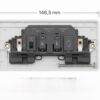 Double Switch Socket MK K2747WHI 13A View 3