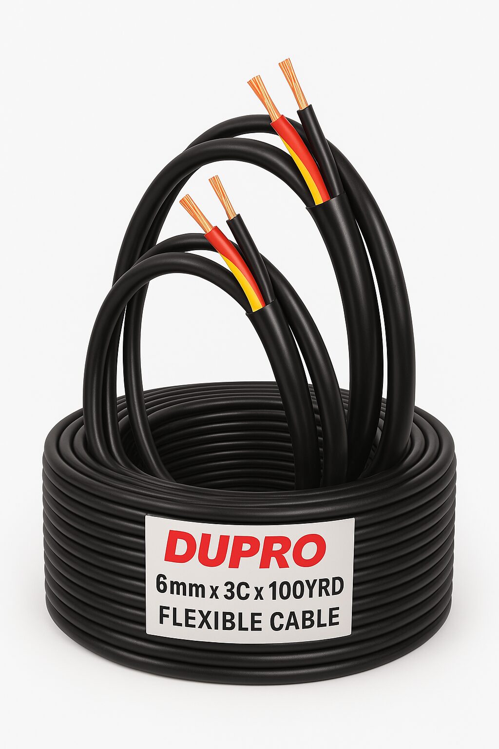 Italco 10mm X 3C X 40YRD Flexible Cable UAE