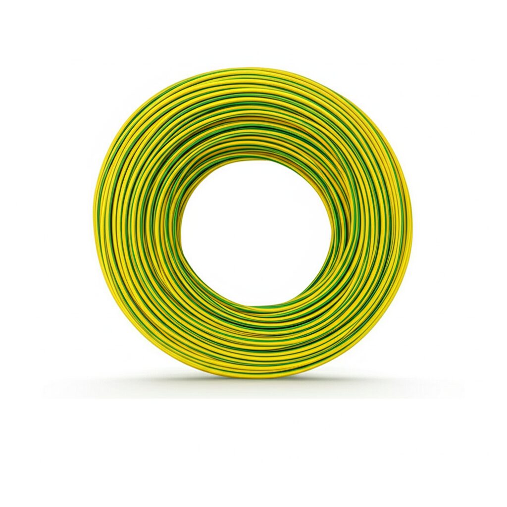 Oman 6mm x 100 Yard PVC Single Core Cable - Yellow Green UAE