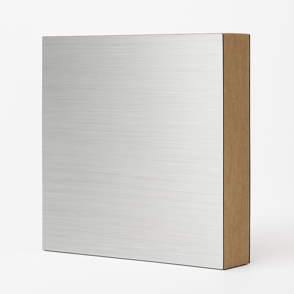 Melamine MDF Sheet - silver-brushed UAE